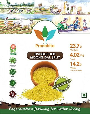 Organic Unpolished Moong Dal Split