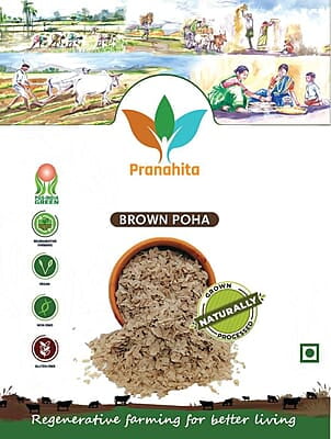Organic Brown Poha-500 g